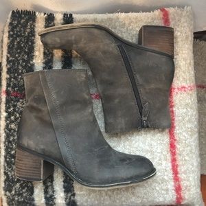 Franco Sarto dark brown ankle booties